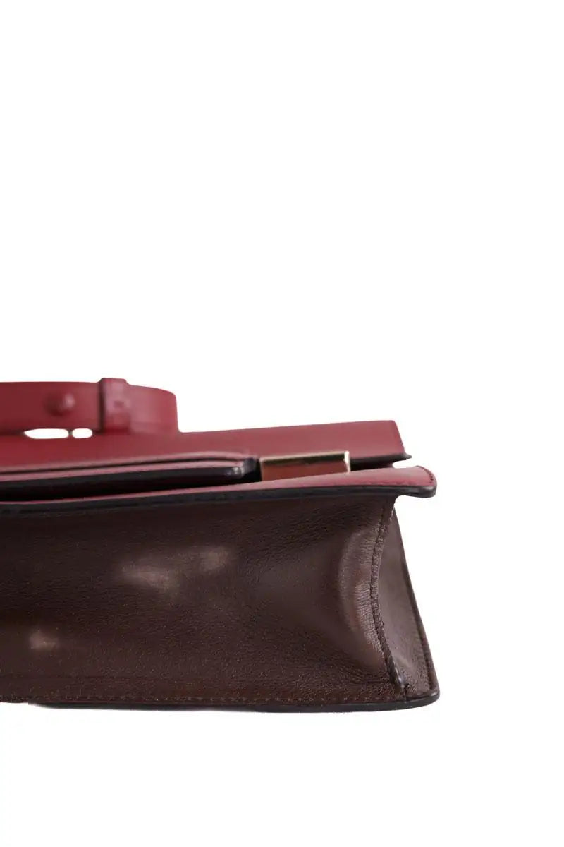 Sac à bandoulière Delvaux Rouge en Cuir