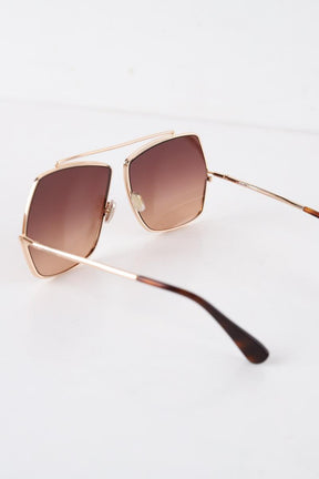 Lunettes de soleil Max Mara  Marron
