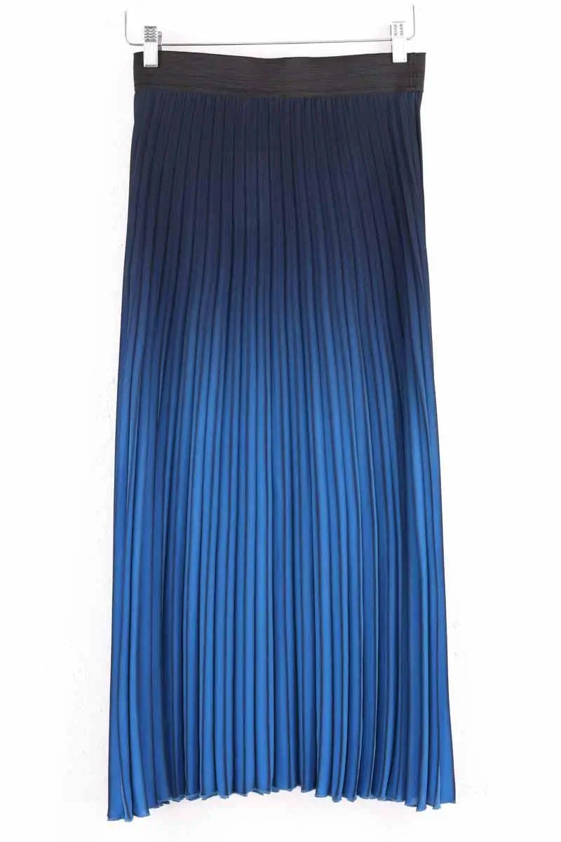 Jupe Maje Bleu en Synthétique
