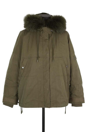 Manteau Yves Salomon  Kaki