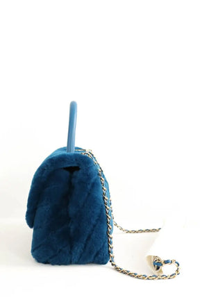 Sac à bandoulière Chanel Coco Handle Bleu