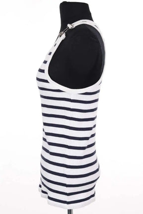 Top sans manche Jean Paul Gaultier Marine en Coton