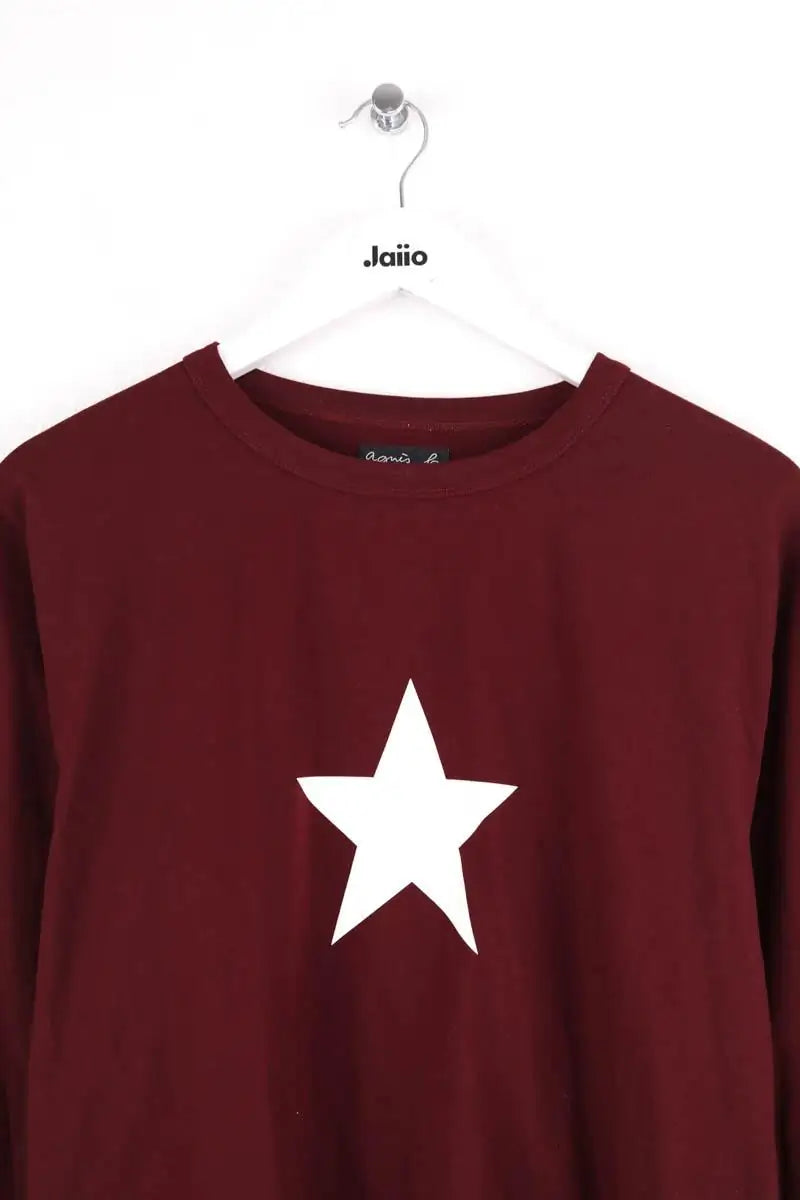 T-shirt Agnès B. Bordeaux en Coton