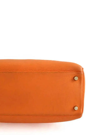 Sac porté épaule Hermès Orange en Cuir