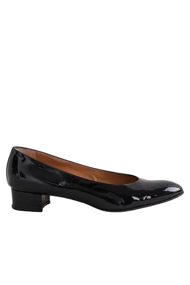 Ballerines Carel Noir en Cuir verni, taille 39 - Seconde Main