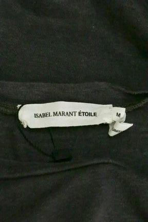 T-shirt Isabel Marant Étoile Anthracite en Lin