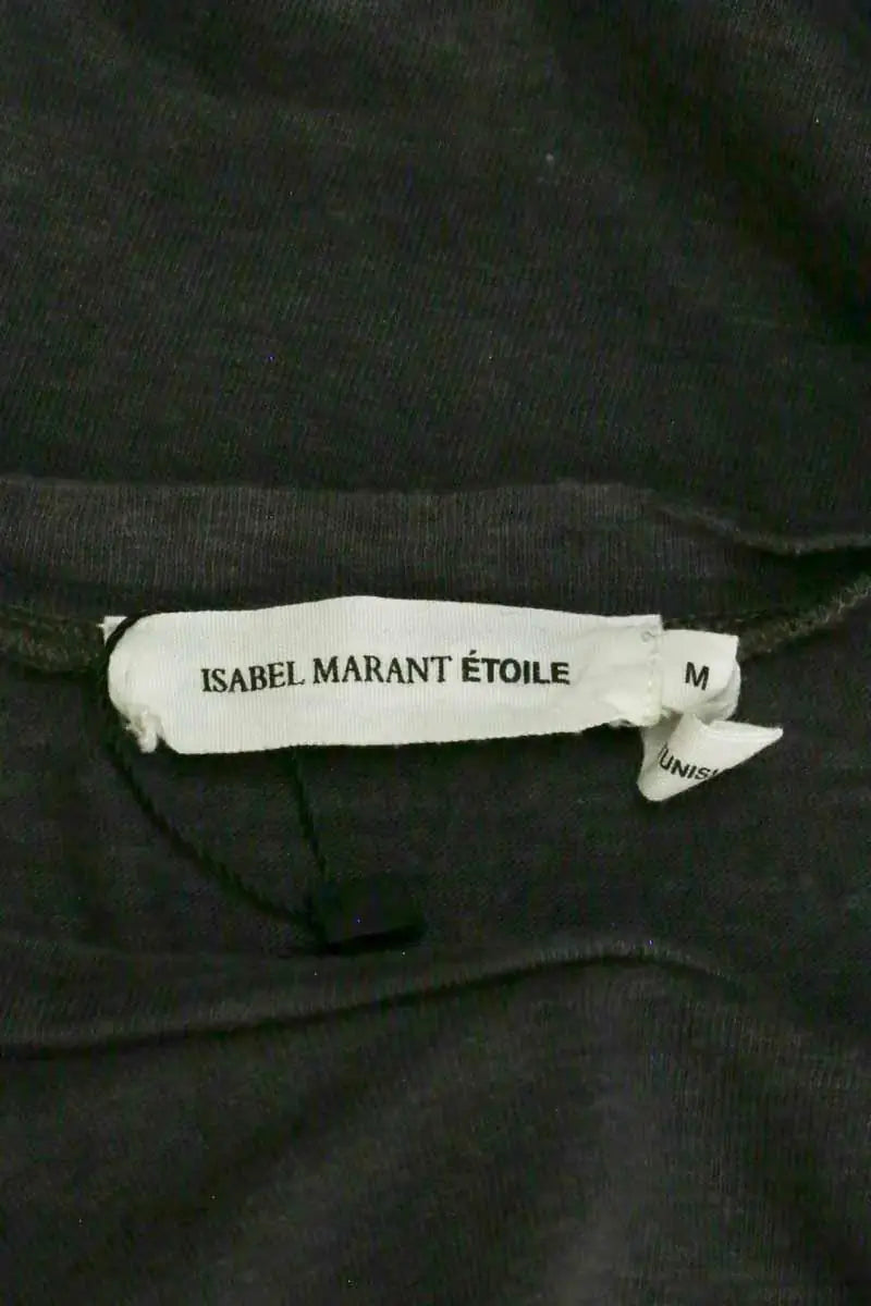 T-shirt Isabel Marant Étoile Anthracite en Lin