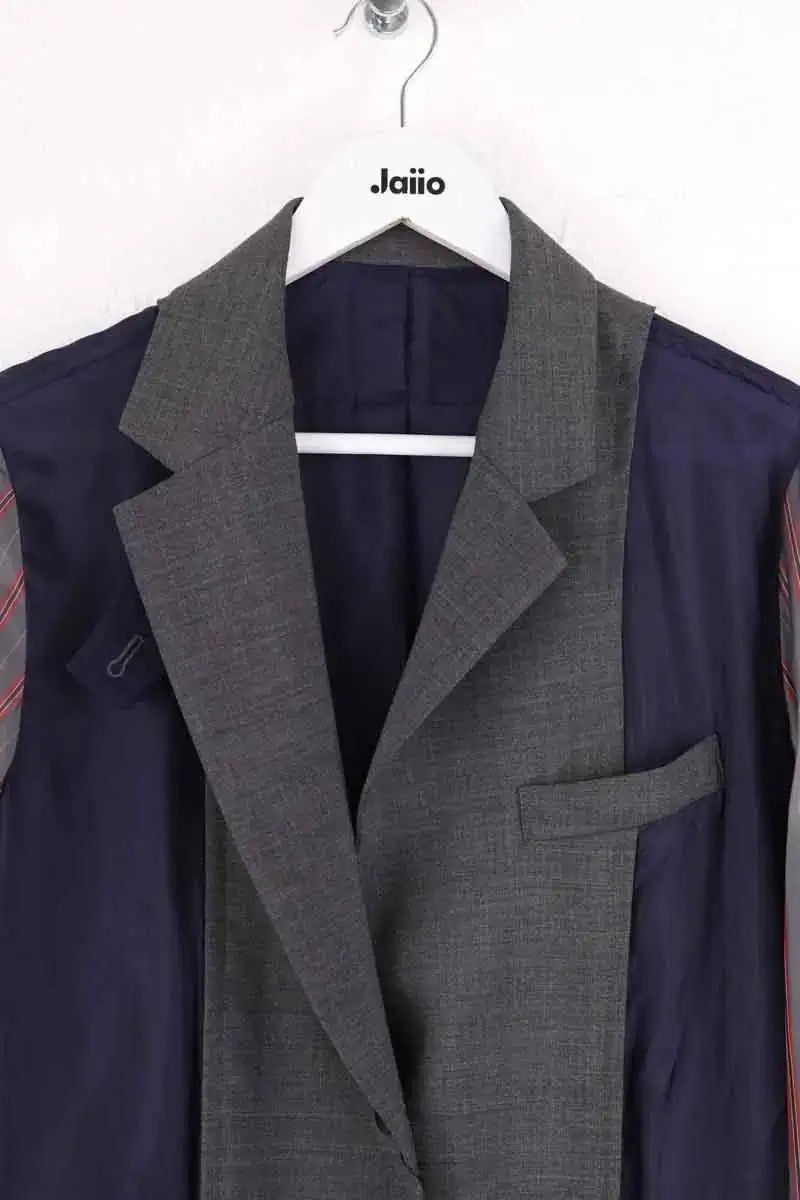 Blazer Sacai Gris en Laine