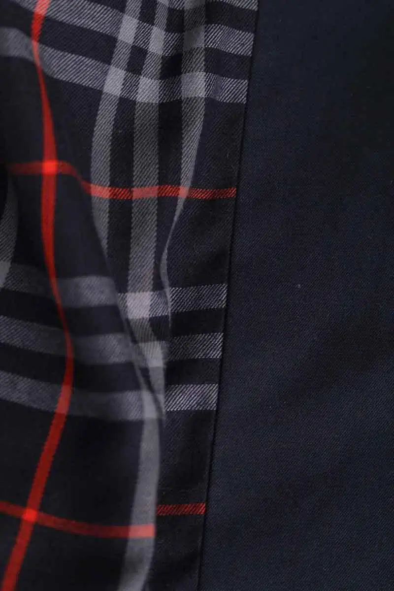 Trench-coat Burberry Marine en Coton