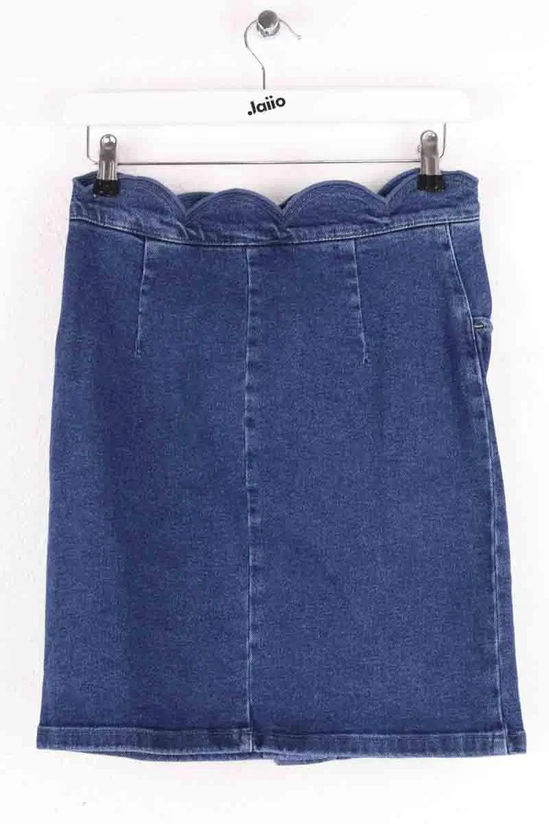 Mini jupe Maje Jaron Bleu en Coton
