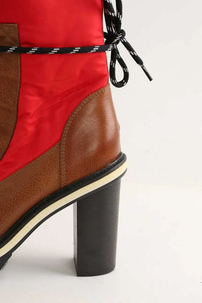 Boots à lacets Tommy Hilfiger  Rouge