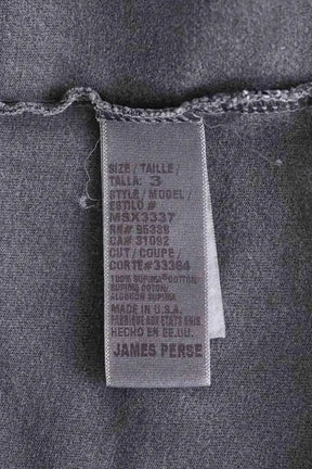 Polo James Perse Anthracite en Coton