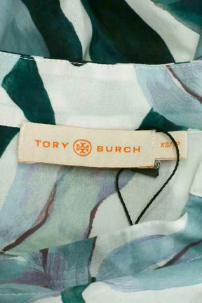 Robe Tory Burch Vert en Coton