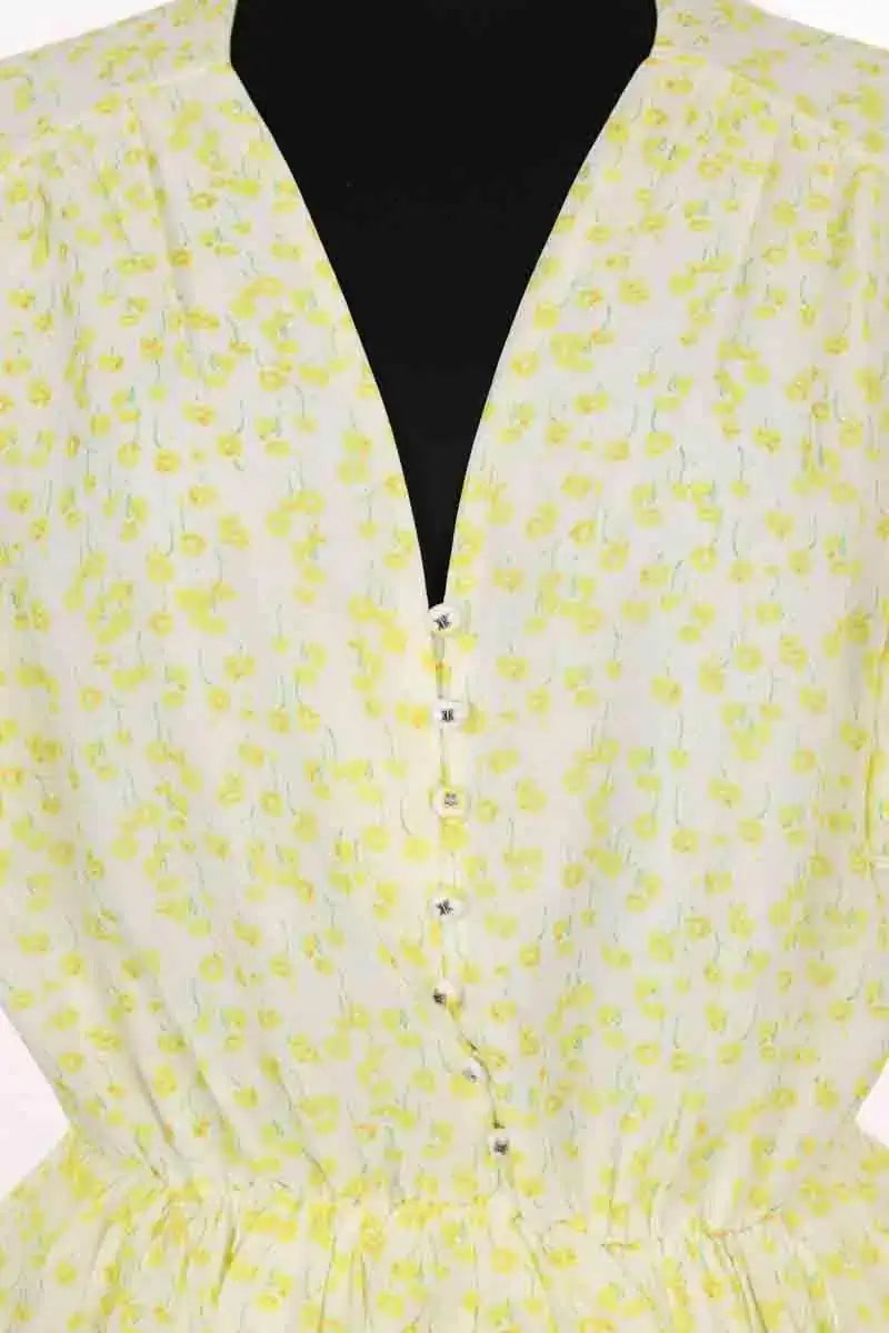 Robe The Kooples Jaune en Synthétique