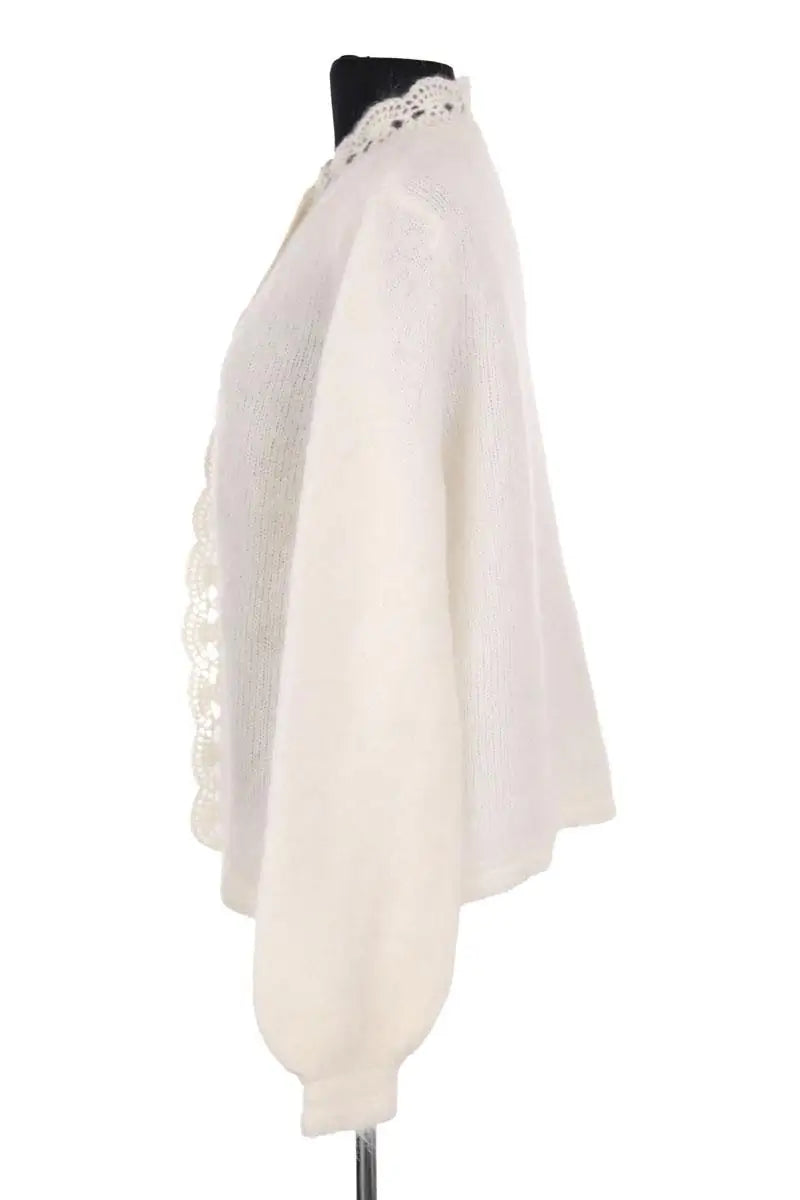 Cardigan Sézane Blanc en Laine