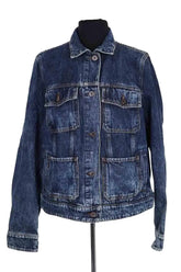 Veste Max Mara Bleu en Coton, taille XXL - Seconde Main