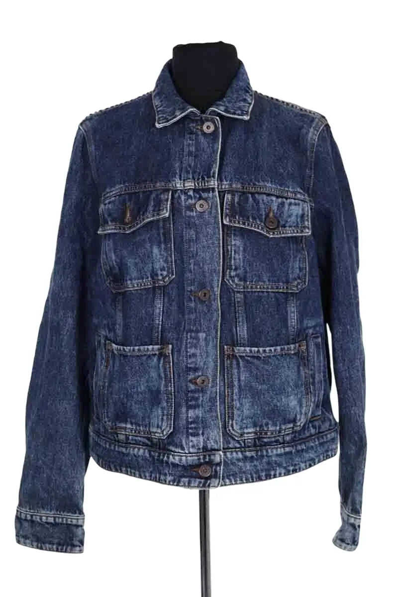 Veste Max Mara Bleu en Coton, taille XXL - Seconde Main