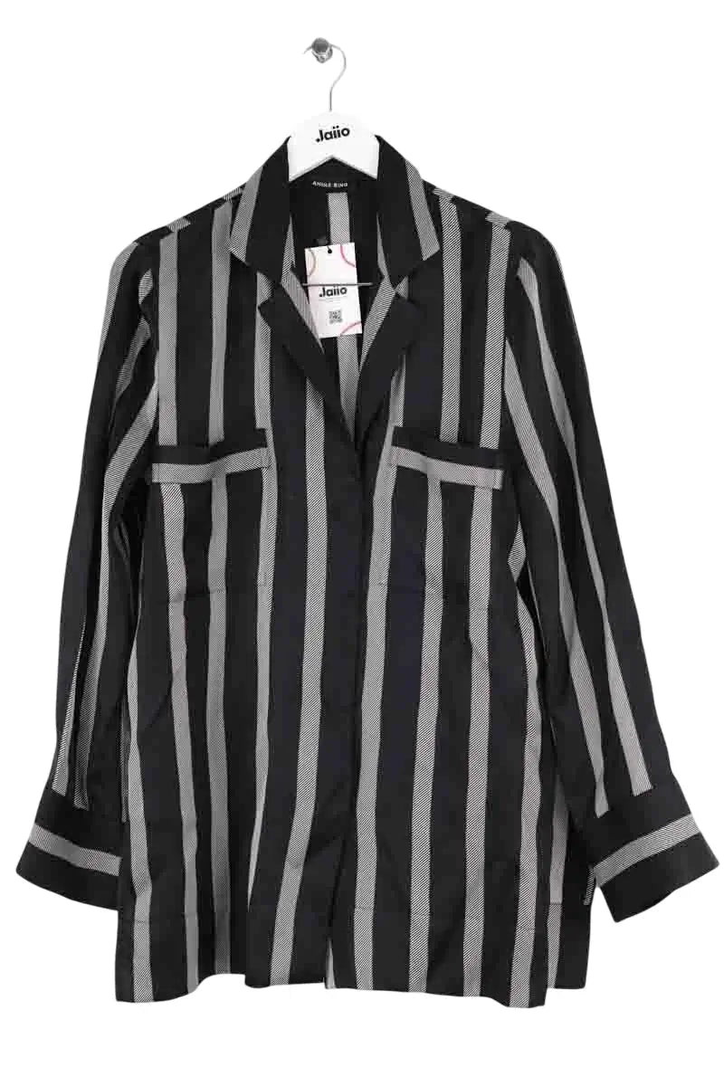 Chemise Anine Bing Noir en Soie, taille M - Seconde Main