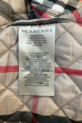 Veste Burberry Kaki en Synthétique