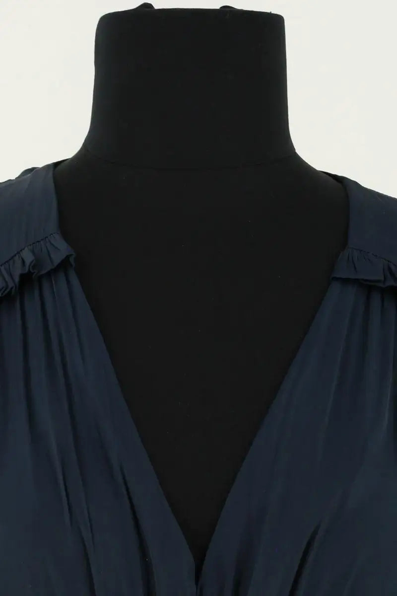 Robe Maje Bleu en Synthétique