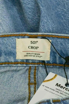 Jean droit Levi's 501 Bleu en Coton