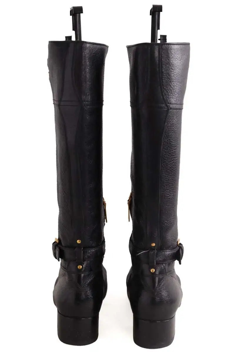 Bottes Prada Noir en Cuir