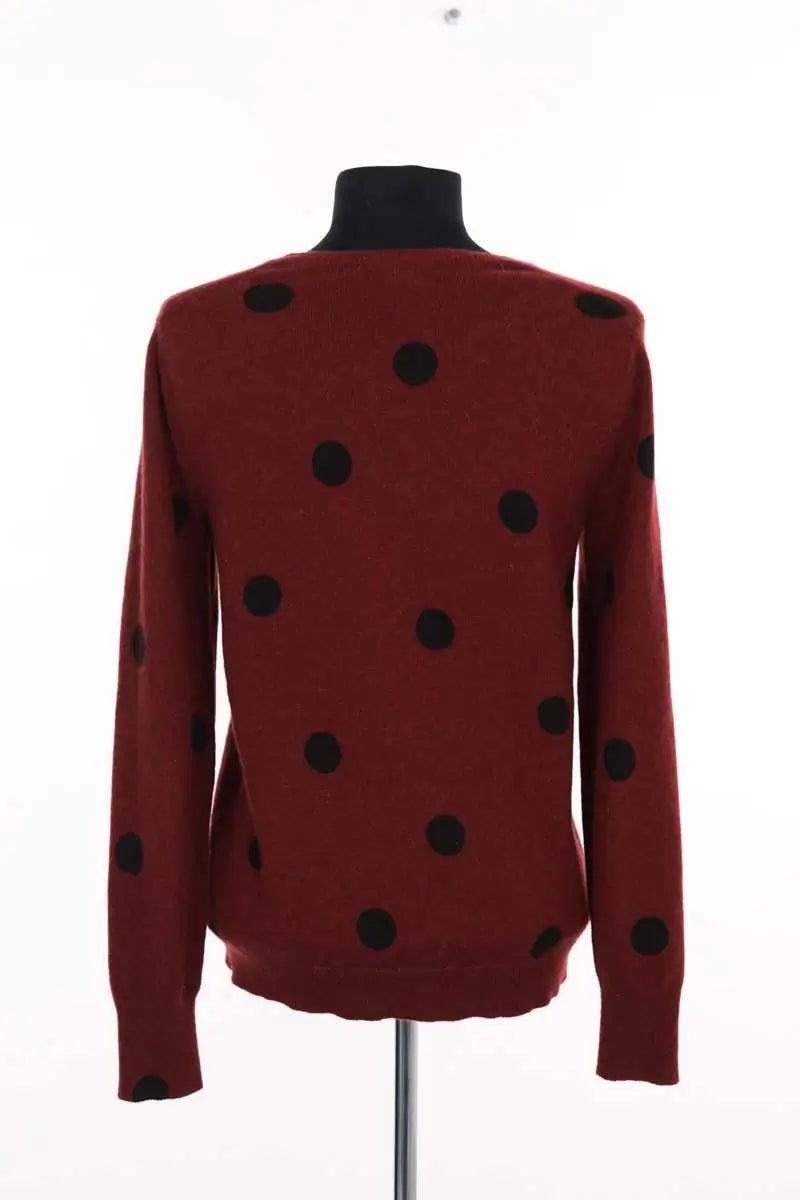 Pull Sézane Bordeaux en Cachemire