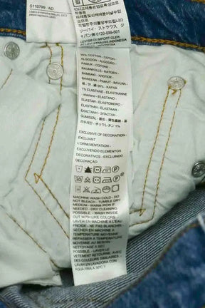Jean droit Levi's Bleu en Coton