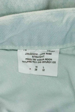 Jean droit Calvin Klein Bleu en Coton