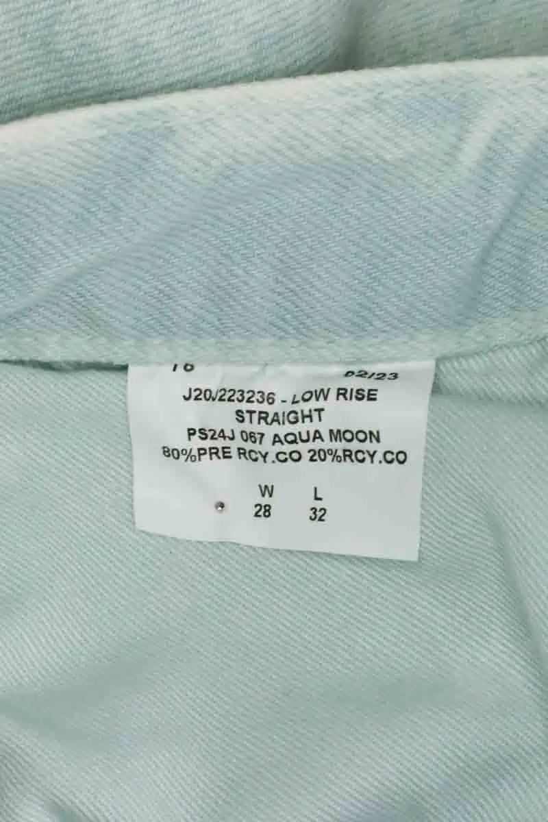 Jean droit Calvin Klein Bleu en Coton