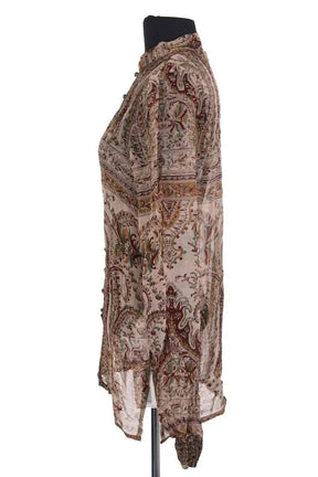 Blouse Laurence Bras Marron en Viscose