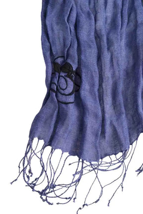 Écharpe Emporio Armani Bleu en Lin