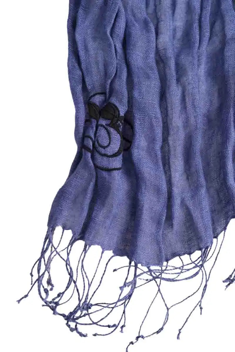 Écharpe Emporio Armani Bleu en Lin