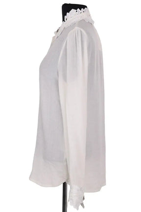 Blouse Maje Blanc en Synthétique