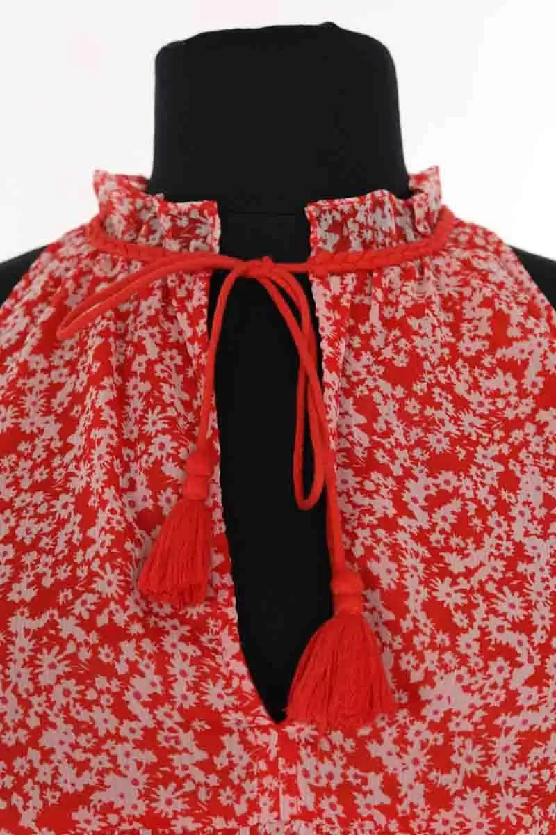 Top sans manche Sézane Rouge en Synthétique