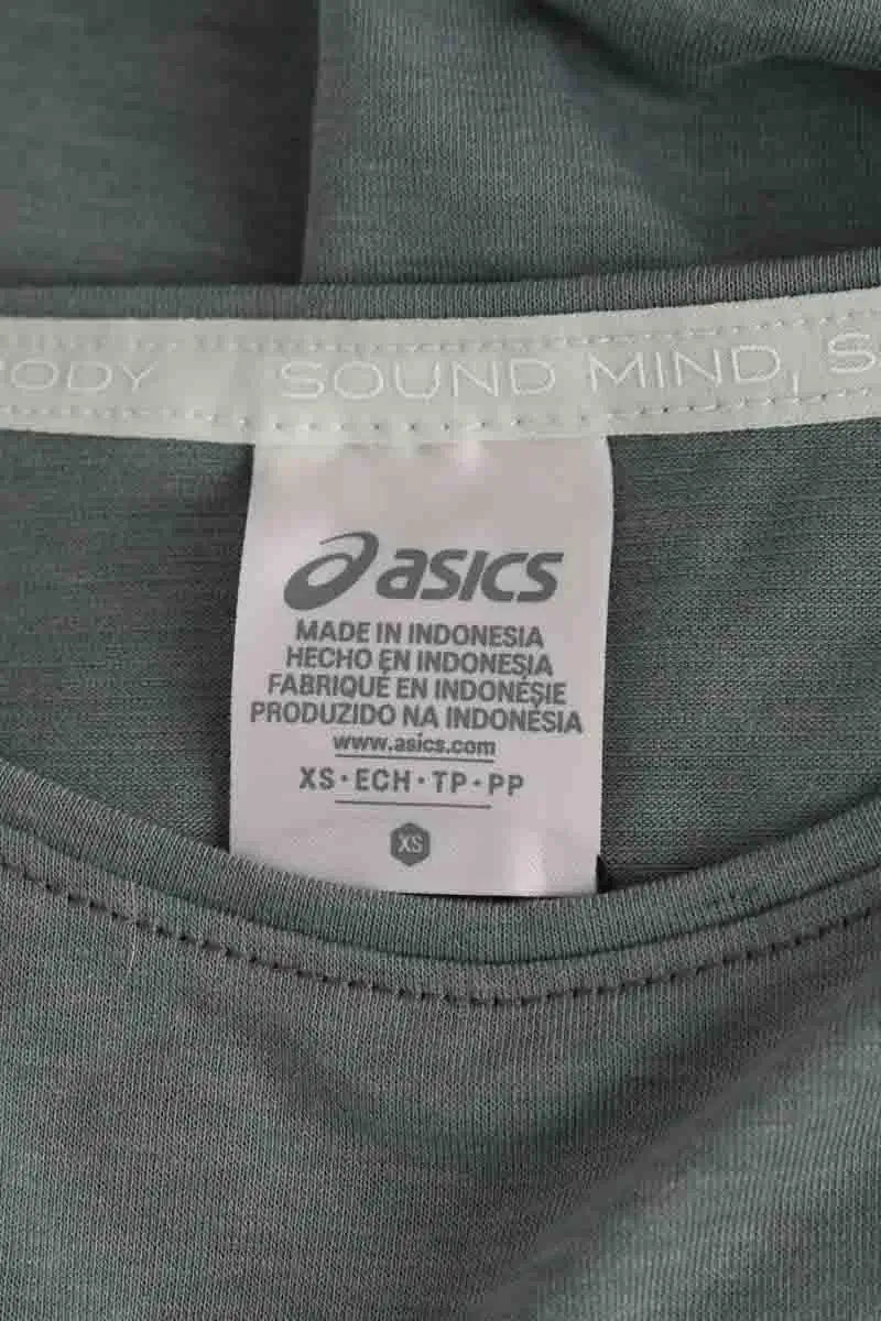 T-shirt Asics Vert en Synthétique