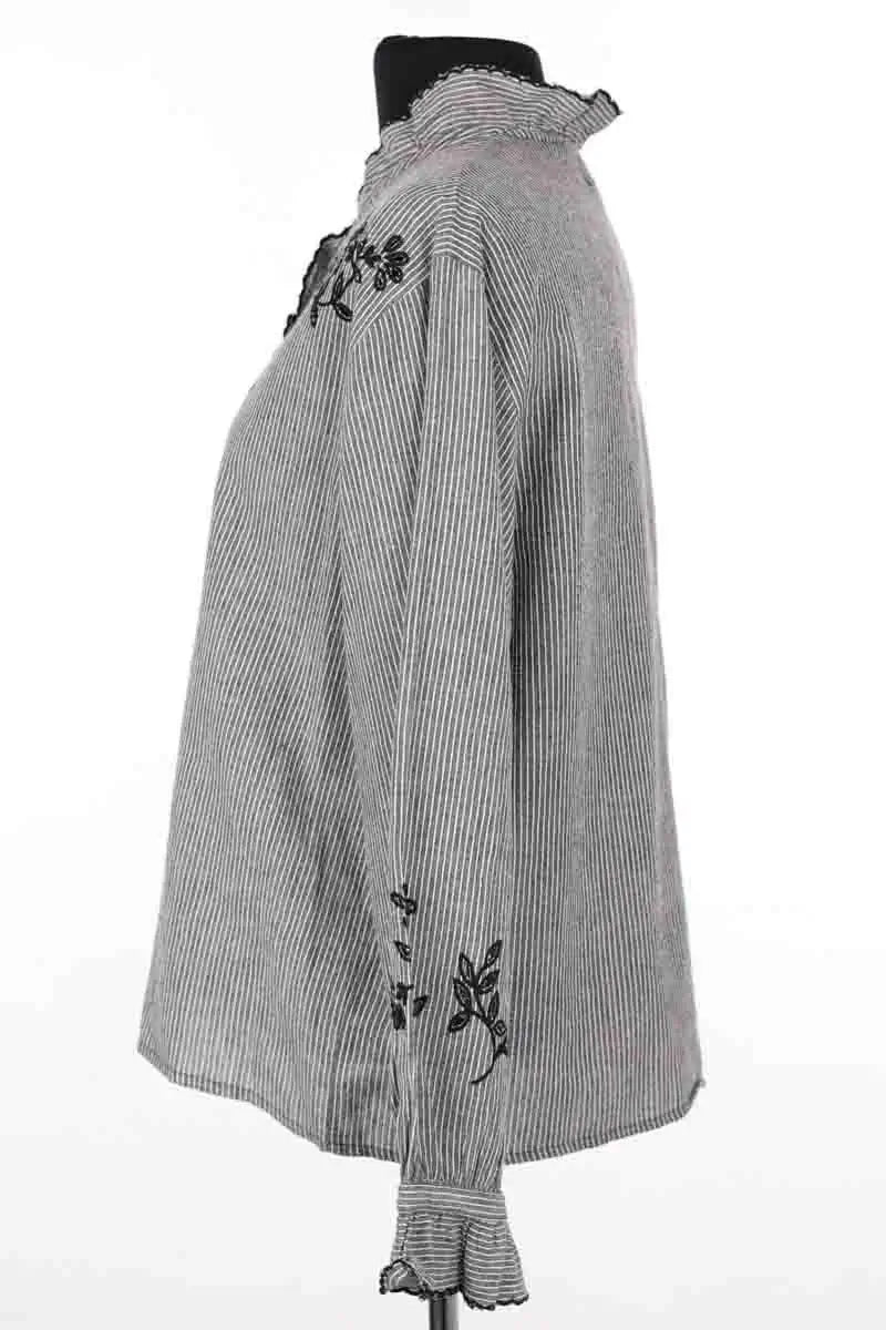 Blouse Soeur Gris en Coton