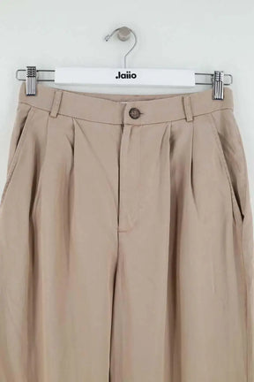 Pantalon large Reformation Beige en Synthétique