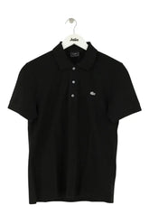 Polo Lacoste Noir en Coton, taille M - Seconde Main