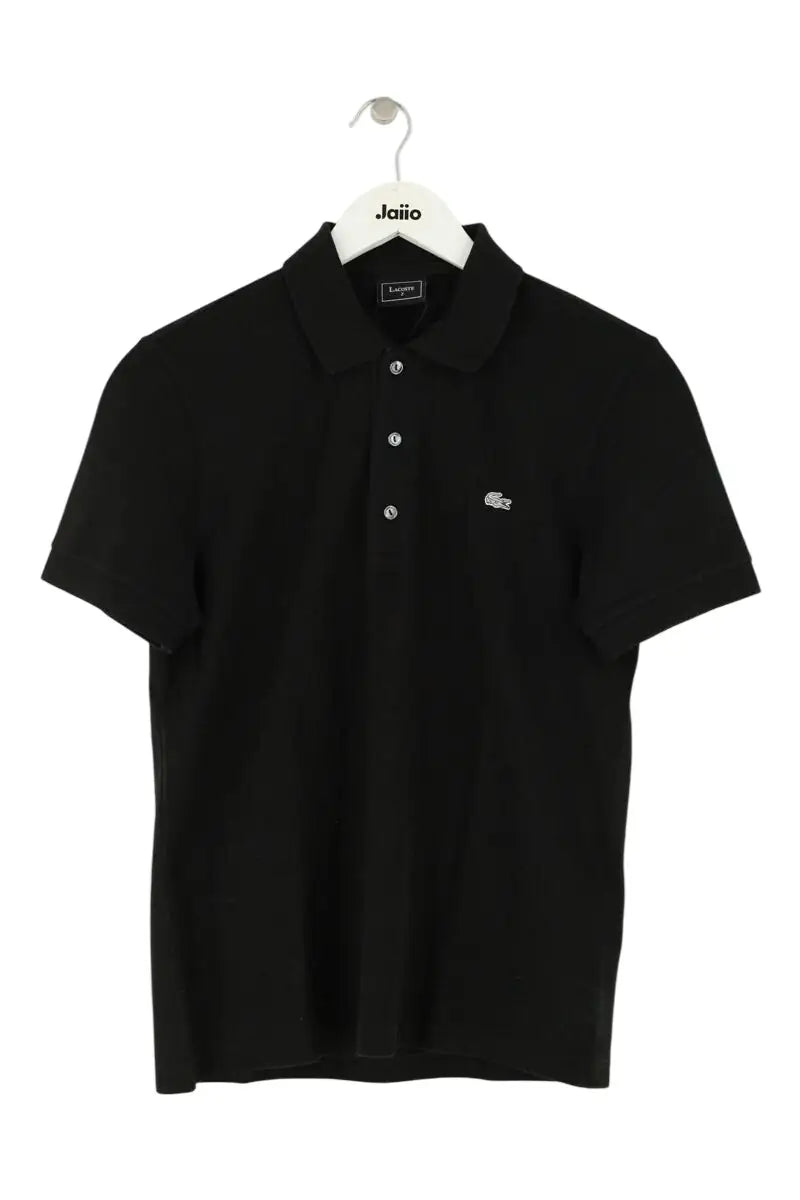 Polo Lacoste Noir en Coton, taille M - Seconde Main