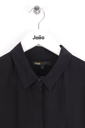 Chemise Maje Noir en Soie