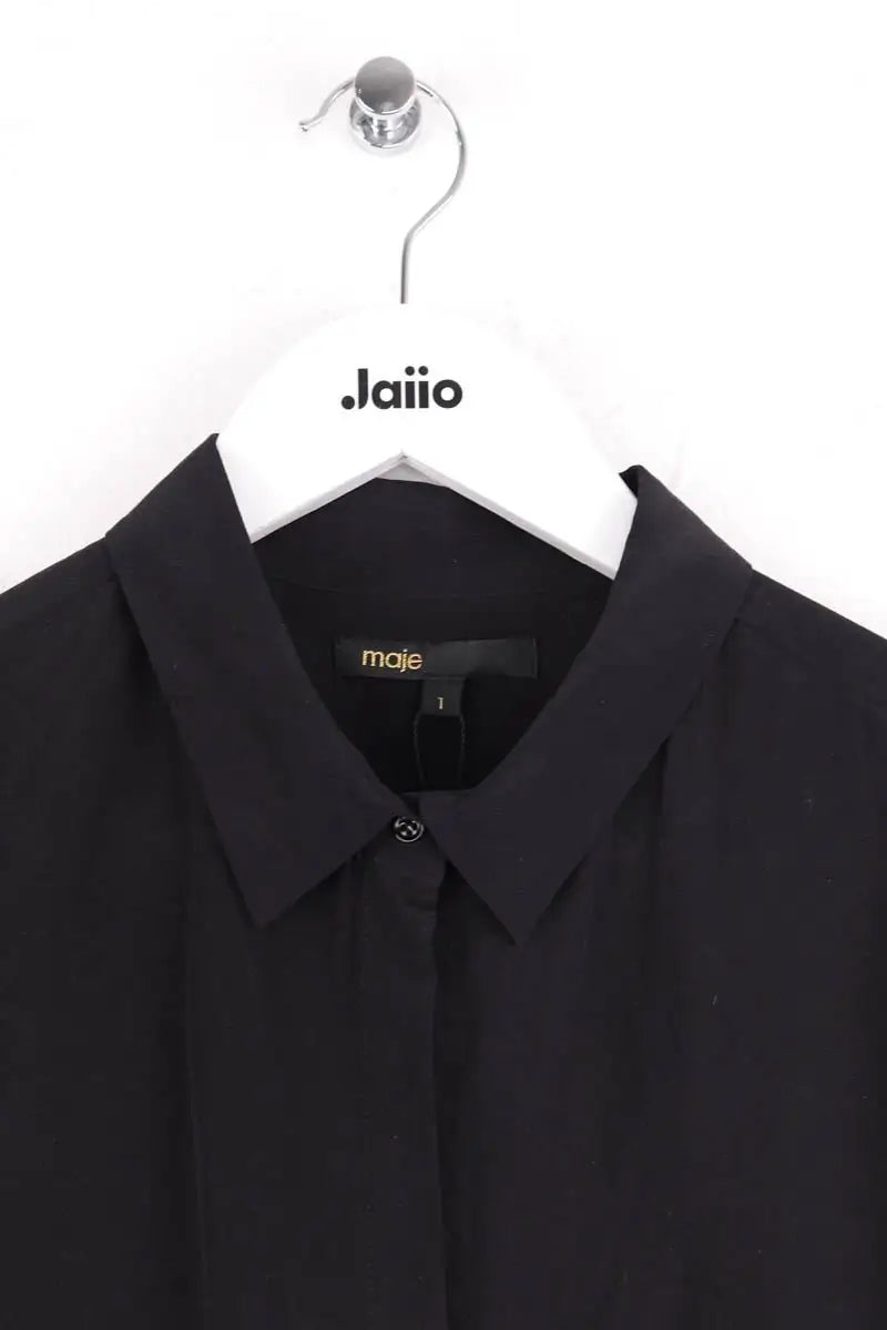 Chemise Maje Noir en Soie