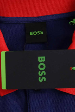 Polo Boss Bleu en Coton