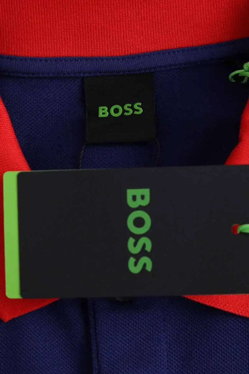 Polo Boss Bleu en Coton