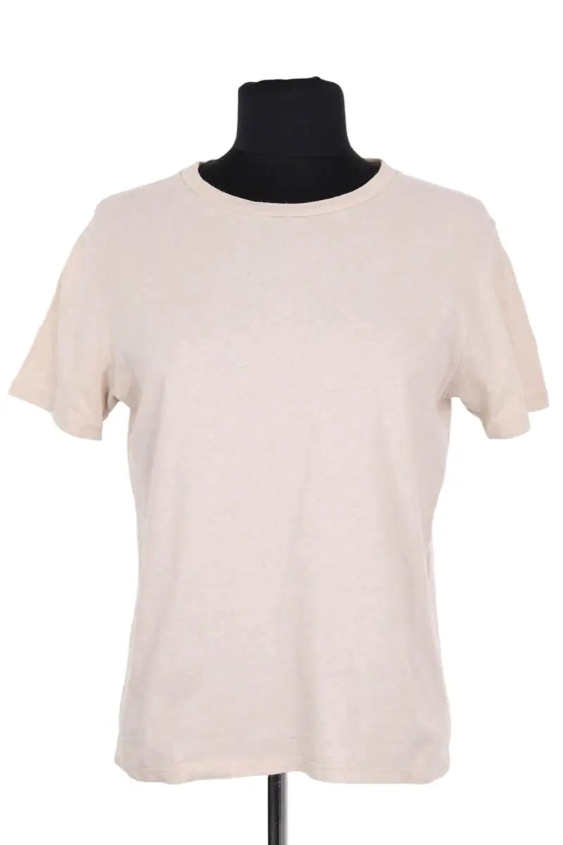 T-shirt Sézane Beige en Coton, taille XS - Seconde Main