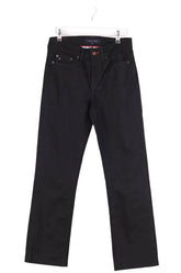 Jean droit Tommy Hilfiger Noir en Coton, taille XXS - Seconde Main