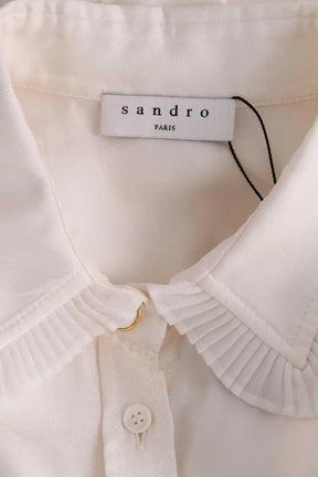 Chemise Sandro Beige en Soie