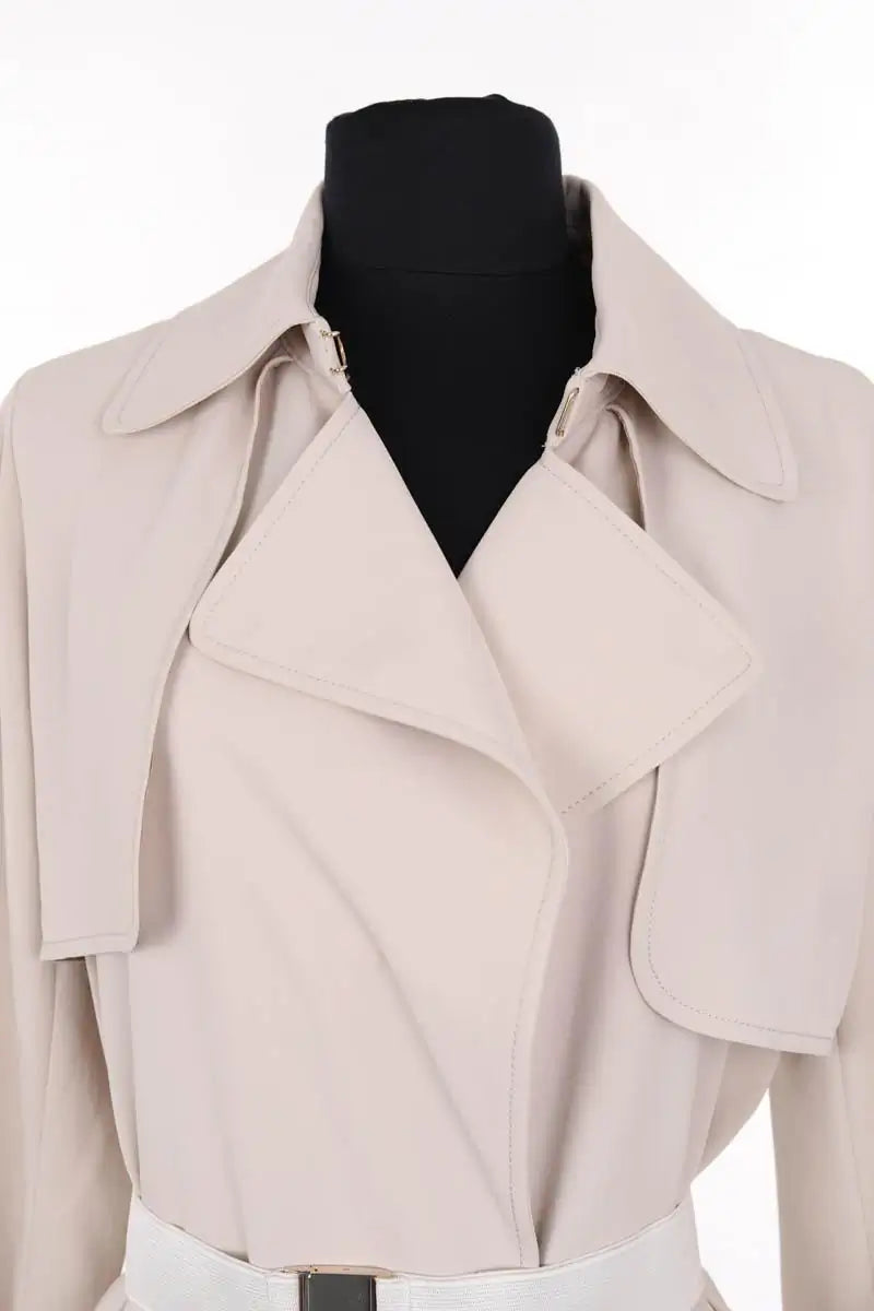 Trench-coat Tara Jarmon Beige en Synthétique
