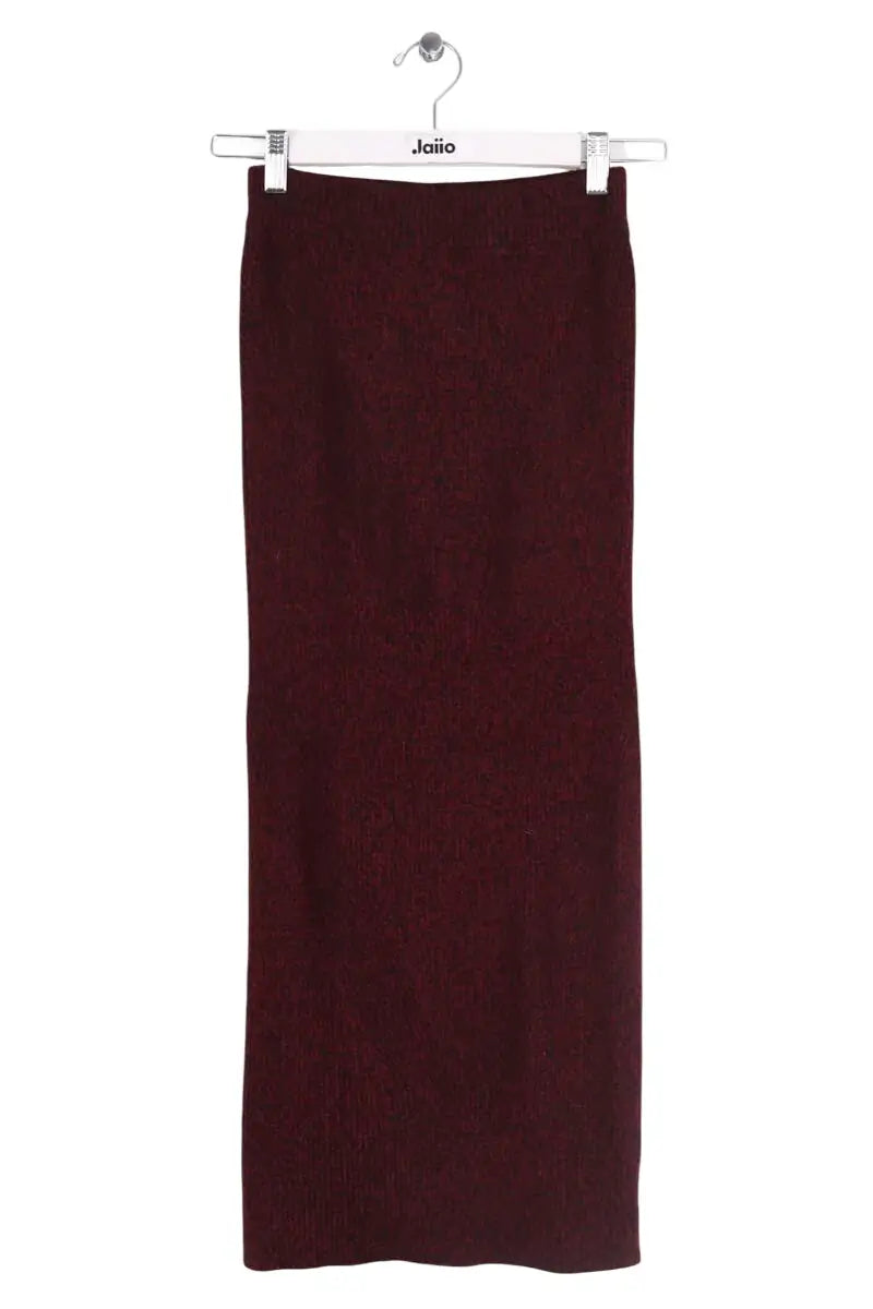 Jupe Maje Rouge en Laine, taille S - Seconde Main
