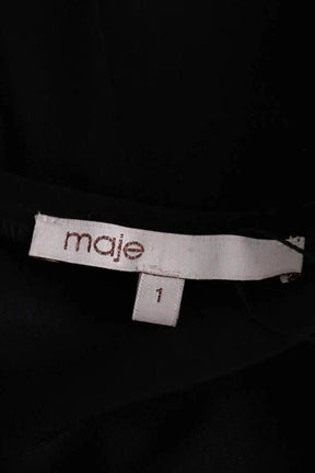 Robe Maje Noir en Soie